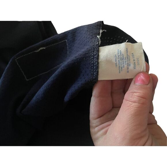 Majestic MLB Mens Blue Milwaukee Brewers Baseball Mesh Jersey Pullover Size 46 - Picture 4 of 9